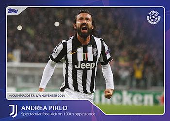 2022 Topps UEFA Champions League 30 Seasons Celebration #016 Andrea Pirlo Front