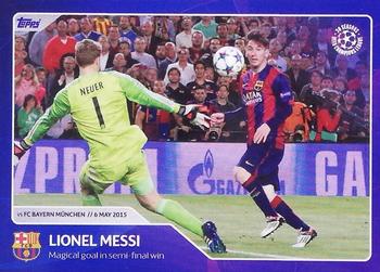 2022 Topps UEFA Champions League 30 Seasons Celebration #060 Lionel Messi Front