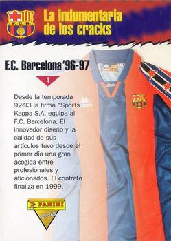 1996-97 F.C. Barcelona #4 La indumentaria de los cracks Back