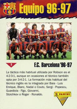 1996-97 F.C. Barcelona #9 Equipo 96-97 Back