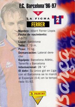1996-97 F.C. Barcelona #14 Ferrer Back