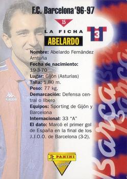 1996-97 F.C. Barcelona #15 Abelardo Back