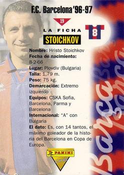 1996-97 F.C. Barcelona #19 Stoichkov Back