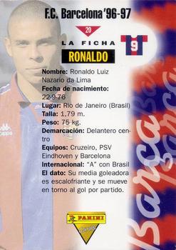 1996-97 F.C. Barcelona #20 Ronaldo Back