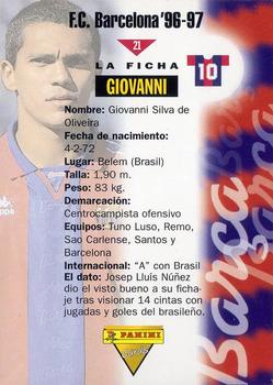 1996-97 F.C. Barcelona #21 Giovanni Back