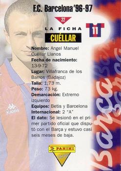 1996-97 F.C. Barcelona #22 Cuéllar Back