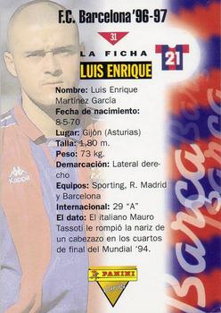 1996-97 F.C. Barcelona #31 Luis Enrique Back