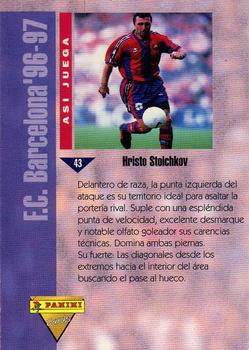 1996-97 F.C. Barcelona #43 Stoichkov Back