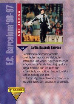 1996-97 F.C. Barcelona #48 Busquets Back