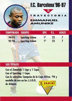 1996-97 F.C. Barcelona #75 Amunike Back
