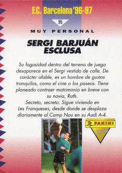 1996-97 F.C. Barcelona #95 Sergi Back