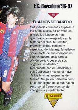 1996-97 F.C. Barcelona #110 Bakero Back