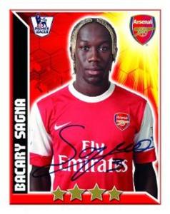 2010-11 Topps Premier League 2011 #27 Bacary Sagna Front