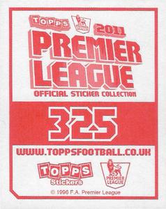 2010-11 Topps Premier League 2011 #325 Phil Bardsley Back