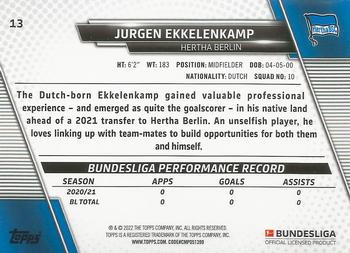 2021-22 Topps Bundesliga - Speckle Foil #13 Jurgen Ekkelenkamp Back