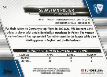 2021-22 Topps Bundesliga - Speckle Foil #50 Sebastian Polter Back