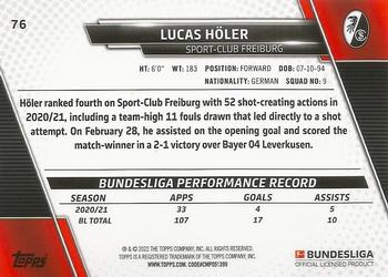2021-22 Topps Bundesliga - Speckle Foil #76 Lucas Höler Back