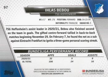 2021-22 Topps Bundesliga - Speckle Foil #97 Ihlas Bebou Back
