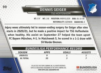 2021-22 Topps Bundesliga - Speckle Foil #99 Dennis Geiger Back