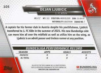 2021-22 Topps Bundesliga - Speckle Foil #105 Dejan Ljubicic Back