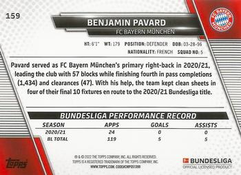 2021-22 Topps Bundesliga - Speckle Foil #159 Benjamin Pavard Back