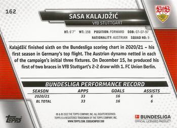 2021-22 Topps Bundesliga - Speckle Foil #162 Sasa Kalajdzic Back