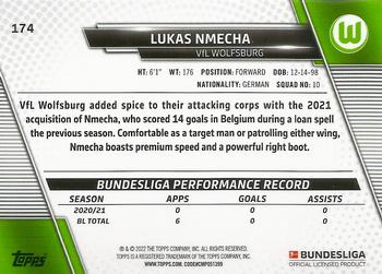 2021-22 Topps Bundesliga - Speckle Foil #174 Lukas Nmecha Back