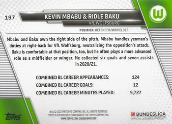 2021-22 Topps Bundesliga - Speckle Foil #197 Kevin Mbabu / Ridle Baku Back