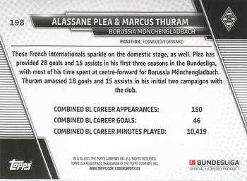 2021-22 Topps Bundesliga - Speckle Foil #198 Alassane Plea / Marcus Thuram Back