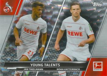 2021-22 Topps Bundesliga - Speckle Foil #199 Jan Thielmann / Noah Katterbach Front
