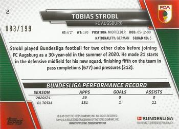 2021-22 Topps Bundesliga - Aqua Foilboard #2 Tobias Strobl Back