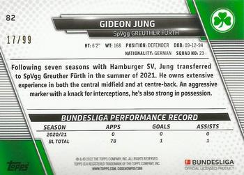 2021-22 Topps Bundesliga - Blue Foilboard #82 Gideon Jung Back