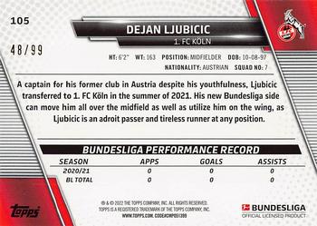 2021-22 Topps Bundesliga - Blue Foilboard #105 Dejan Ljubicic Back