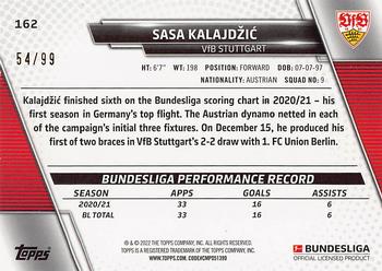 2021-22 Topps Bundesliga - Blue Foilboard #162 Sasa Kalajdzic Back