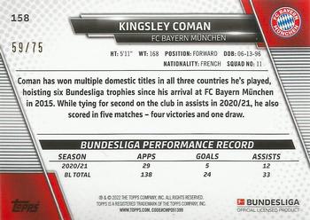 2021-22 Topps Bundesliga - Silver Foilboard #158 Kingsley Coman Back