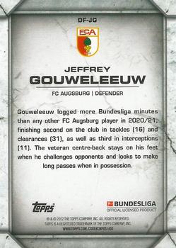 2021-22 Topps Bundesliga - Defense Fortresses #DF-JG Jeffrey Gouweleeuw Back