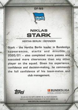 2021-22 Topps Bundesliga - Defense Fortresses #DF-NS Niklas Stark Back