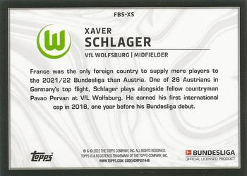2021-22 Topps Bundesliga - Foreign Bundesliga Sensations #FBS-XS Xaver Schlager Back