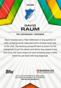 2021-22 Topps Bundesliga - Future Stars #FS-DR David Raum Back