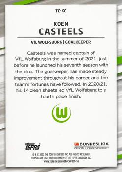2021-22 Topps Bundesliga - Team Captains #TC-KC Koen Casteels Back