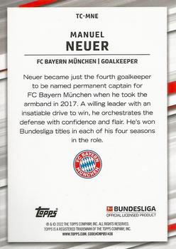 2021-22 Topps Bundesliga - Team Captains #TC-MNE Manuel Neuer Back
