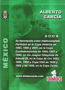 2002 Bimbo World Cup #NNO Alberto Garcia Back