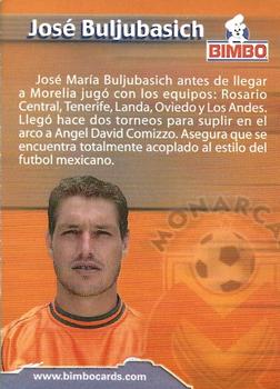 2001 Bimbo Primera Division de Mexico Edicion Especial #NNO Jose Buljubasich Back