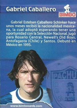 2001 Bimbo Primera Division de Mexico - Edicion Especial #NNO Gabriel Caballero Back