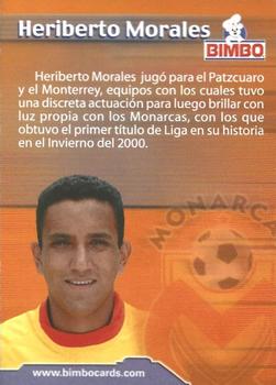 2001 Bimbo Primera Division de Mexico Edicion Especial #NNO Heriberto Morales Back