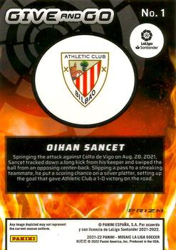 2021-22 Panini Mosaic La Liga - Give and Go Mosaic #1 Oihan Sancet Back