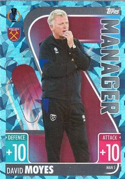 2021-22 Topps Match Attax Champions & Europa League Extra - Manager Crystal #MAN5 David Moyes Front