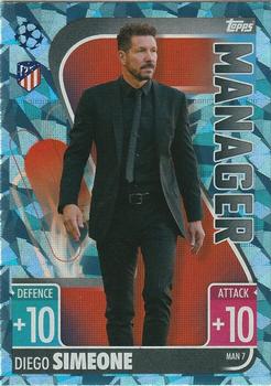 2021-22 Topps Match Attax Champions & Europa League Extra - Manager Crystal #MAN7 Diego Simeone Front