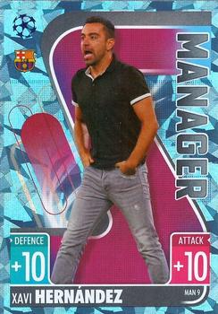 2021-22 Topps Match Attax Champions & Europa League Extra - Manager Crystal #MAN9 Xavi Front