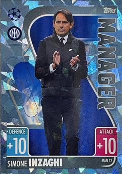 2021-22 Topps Match Attax Champions & Europa League Extra - Manager Crystal #MAN12 Simone Inzaghi Front